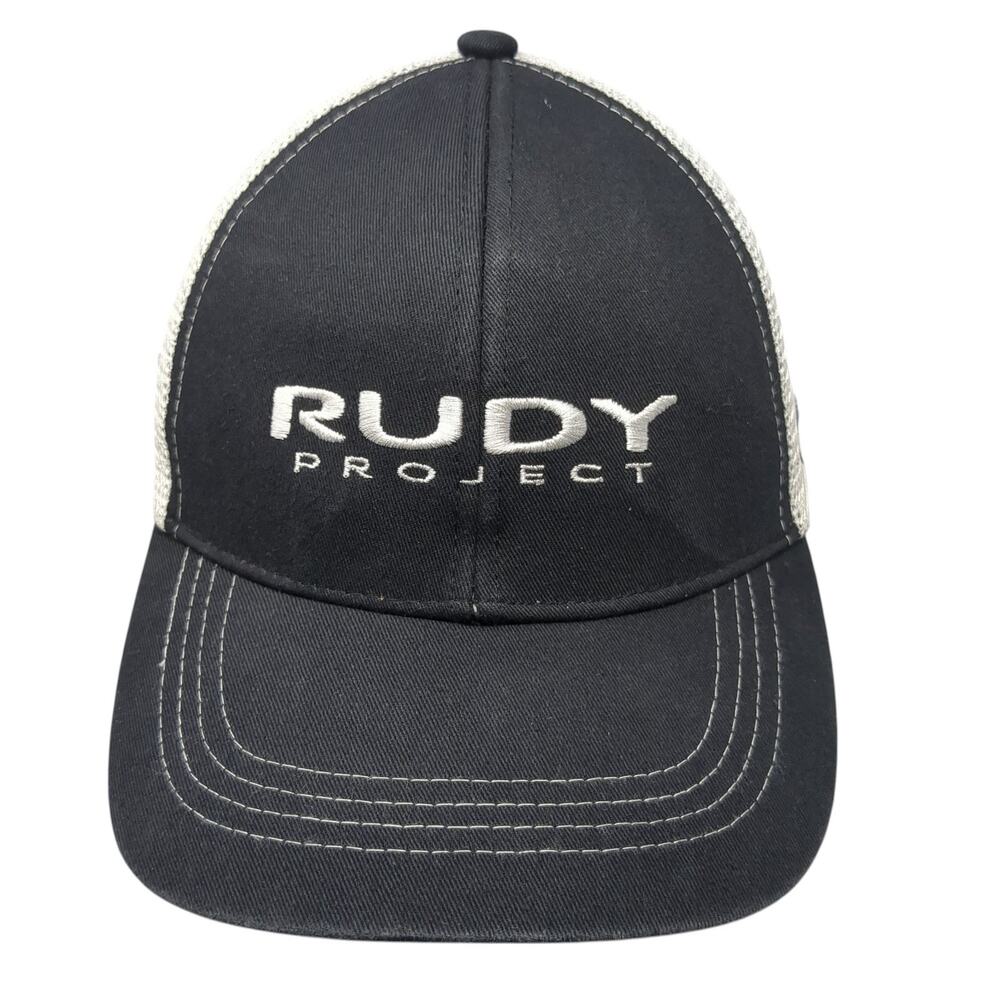 Rudy Project #1 Kona Snap Back Trucker Hat Black One Size Adjustable Embroidered